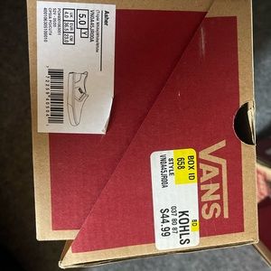 Vans slip on never worn